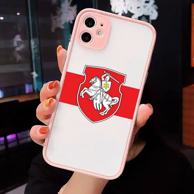 Republic of Belarus National flag Phone Case For iPhone 12 11 Mini Pro XR XS Max 7 8 Plus X Matte transparent Pink Back Cover
Republic of Belarus National flag Phone Case For iPhone 12 11 Mini Pro XR XS Max 7 8 Plus X Matte transparent Pink Back Cover