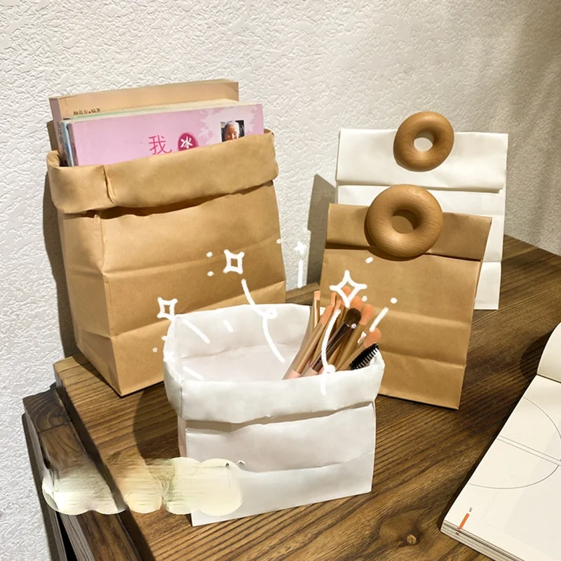 Wind Food-grade Packaging Bag Retro Water Wash Oil-proof Kraff Paper Storage Bag Cosmetics Tabletop Storage Closet Organizer
Wind Food-grade Packaging Bag Retro Water Wash Oil-proof Kraff Paper Storage Bag Cosmetics Tabletop Storage Closet Organizer