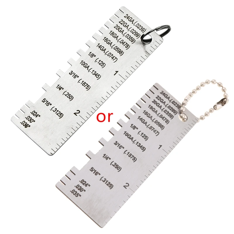 Stainless Steel Thickness Gauge Weld Inspection Ruler Welding Seam Gauge Caliper Metal Sheet Measuring Tools HX6C
Stainless Steel Thickness Gauge Weld Inspection Ruler Welding Seam Gauge Caliper Metal Sheet Measuring Tools HX6C