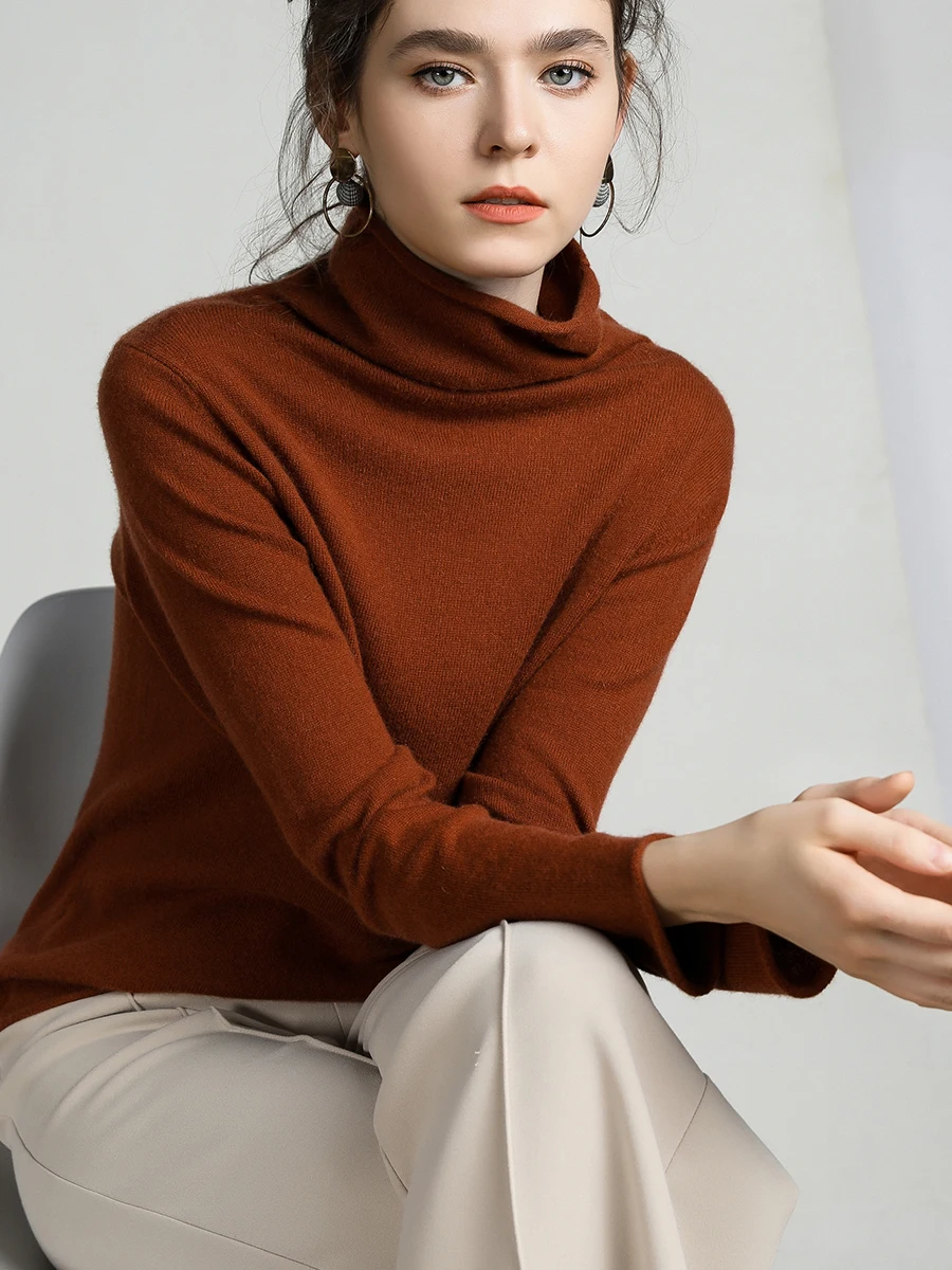 Knitting wool Sweater High Neck Bottoming Knitting Wear Pullover Shirt Feminine And Intellectual Dress
Knitting wool Sweater High Neck Bottoming Knitting Wear Pullover Shirt Feminine And Intellectual Dress