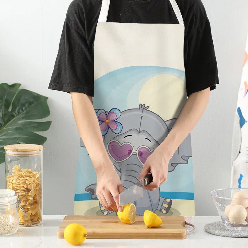 Women Kitchen Apron Cotton Linen Cute Elephant Sleeveless Chef Cooking Aprons Kitchen accessories 68*55cm 0085
Women Kitchen Apron Cotton Linen Cute Elephant Sleeveless Chef Cooking Aprons Kitchen accessories 68*55cm 0085