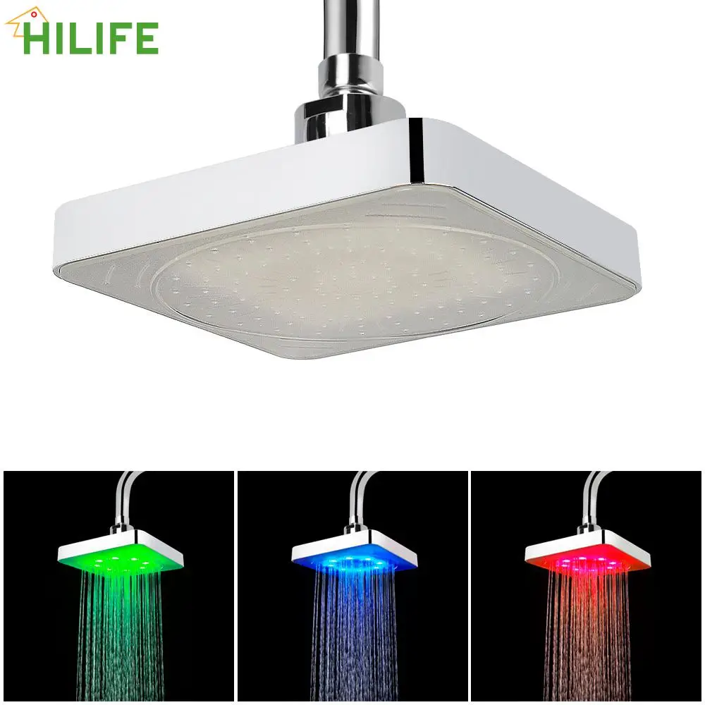 7 цветов постепенно меняющийся светодиодный Насадки для душа квадратный фиксированный Лейка для душа из АБС осадков топ спрей 3 вида цветов ... 
7 цветов постепенно меняющийся светодиодный Насадки для душа квадратный фиксированный Лейка для душа из АБС осадков топ спрей 3 вида цветов ...