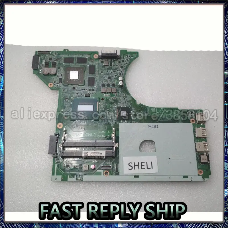 SHELI для Dell 7447 материнская плата с I5 4200H cpu видеокартой GTX850M DA0AM7MB8D0|Материнские
