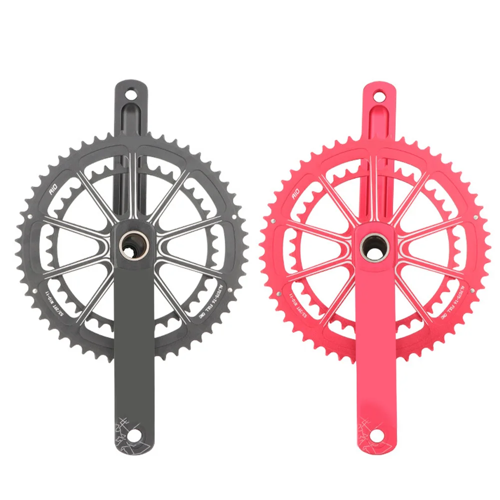 Bike Hollow Direct Mount Crankset with Bottom Bracket 170mm Aluminum Alloy Double Chainring Crank for Road/Mountain/Folding Bike
Bike Hollow Direct Mount Crankset with Bottom Bracket 170mm Aluminum Alloy Double Chainring Crank for Road/Mountain/Folding Bike