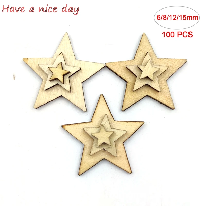 100pcs DIY Mixed Pentagram Wood Chips Decor Craft Scrapbooking Graffiti Button 
100pcs DIY Mixed Pentagram Wood Chips Decor Craft Scrapbooking Graffiti Button