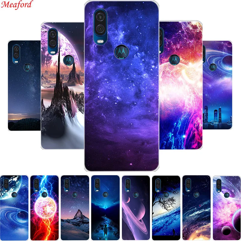 Популярный чехол для Motorola One Vision 6 3 дюйма силиконовый мягкий тпу телефона P50