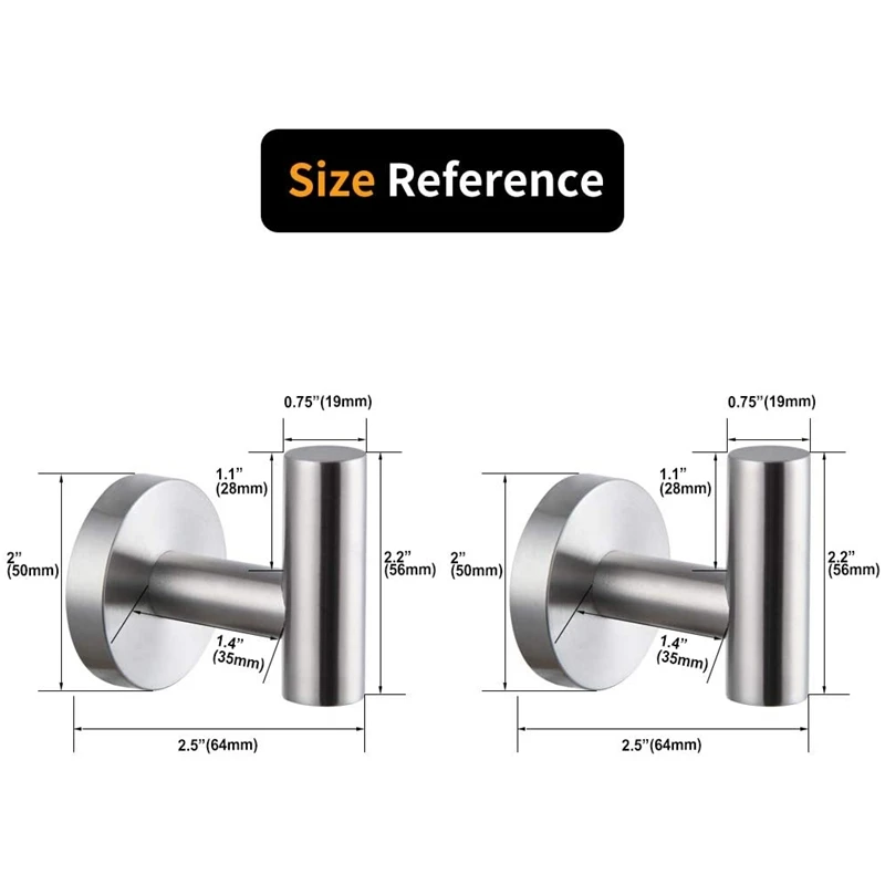 Bathroom Towel Hooks Coat Hook Round Clothes Wall Mounted Towel Coat Robe Hook Cabinet Closet for Bath Kitchen
Bathroom Towel Hooks Coat Hook Round Clothes Wall Mounted Towel Coat Robe Hook Cabinet Closet for Bath Kitchen