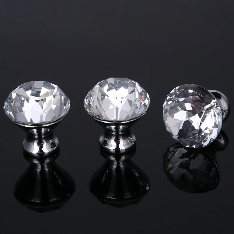 10pcs 30MM Crystal Glass Diamond Furniture Handles Drawer Wardrobe Kitchen Cabinets Cupboard Door Pull Knobs DIY 30mm HKA--001
10pcs 30MM Crystal Glass Diamond Furniture Handles Drawer Wardrobe Kitchen Cabinets Cupboard Door Pull Knobs DIY 30mm HKA--001