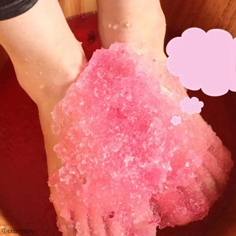 

60g! Rose Bubble Bath Powder Foot Bath Crystal Mud Body Foot Skin Care SPA Bath Salt Exfoliation Scruber