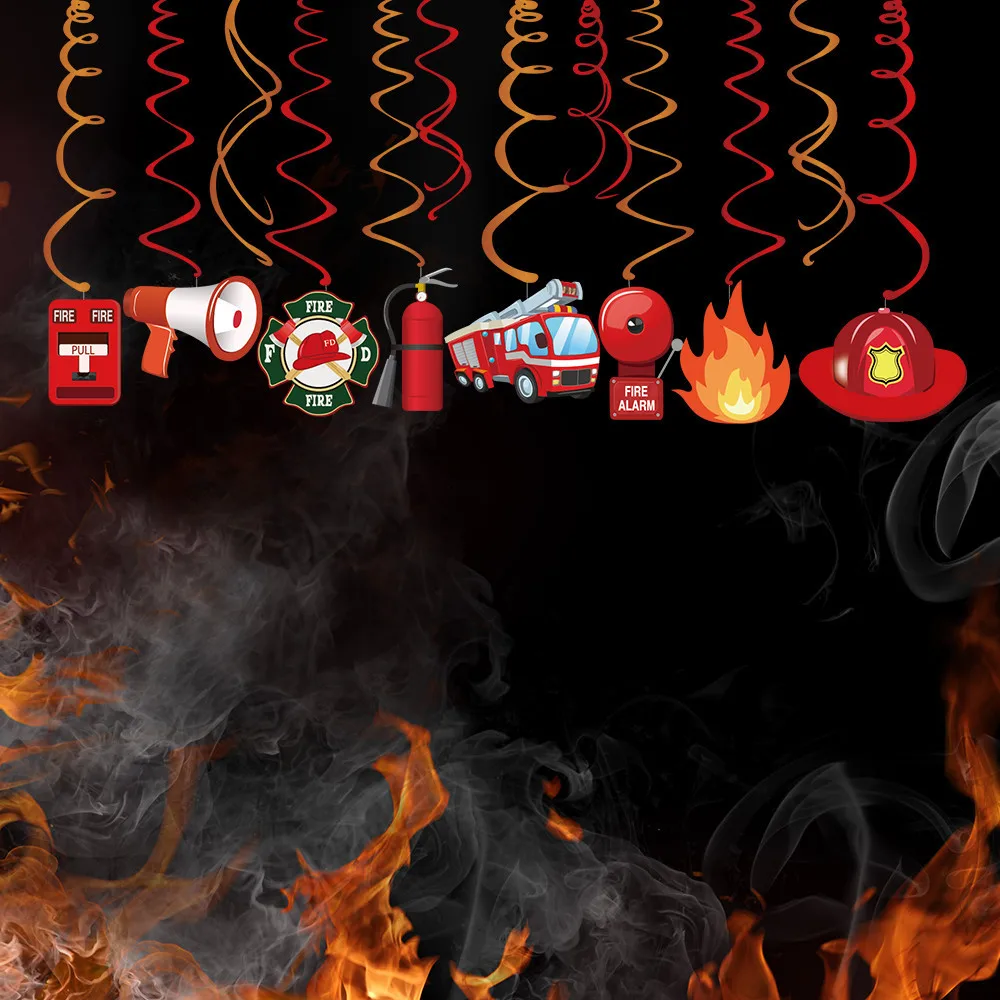 30pcs Baby Shower Fireman Party Decorations PVC Ceiling Hanging Swirl Firefighter Haning Spirals Kids Birthday Party Decorations
30pcs Baby Shower Fireman Party Decorations PVC Ceiling Hanging Swirl Firefighter Haning Spirals Kids Birthday Party Decorations