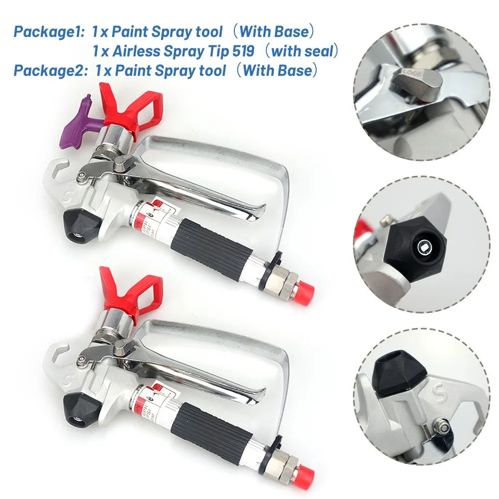 Airless Spray Gun With 519 Nozzle Guard Paint Sprayers Accessories 3600PSI 24.8 MPa For Graco. TItan. Wagner Paint Sprayers
Airless Spray Gun With 519 Nozzle Guard Paint Sprayers Accessories 3600PSI 24.8 MPa For Graco. TItan. Wagner Paint Sprayers