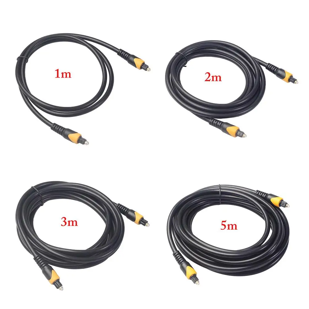 Прочный Toslink HD цифровой оптический аудио кабель SPDIF коаксиальный позолоченный MD