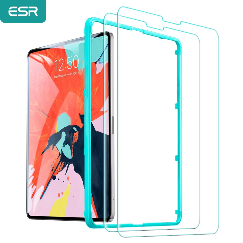 ESR HD Screen Protector for iPad Pro 12.9 2018 Tempered Glass Tablet Protective Screen Film Anti-Scratch for iPad Pro 12.9
ESR HD Screen Protector for iPad Pro 12.9 2018 Tempered Glass Tablet Protective Screen Film Anti-Scratch for iPad Pro 12.9