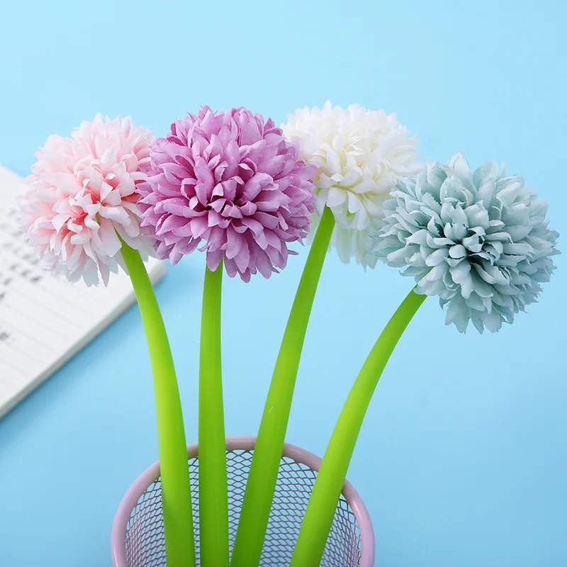 24 pcs/lot Beautiful Chrysanthemum Gel Pen Cute Bendable 0.5mm Signature Pen Promotional Gift Stationery School Supplies
24 pcs/lot Beautiful Chrysanthemum Gel Pen Cute Bendable 0.5mm Signature Pen Promotional Gift Stationery School Supplies