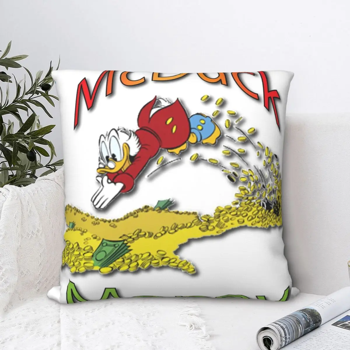 Scrooge McDuck Square Pillowcase Cushion Cover Creative Zip Home Decorative Polyester Throw Pillow Case for Sofa Nordic 45*45cm
Scrooge McDuck Square Pillowcase Cushion Cover Creative Zip Home Decorative Polyester Throw Pillow Case for Sofa Nordic 45*45cm