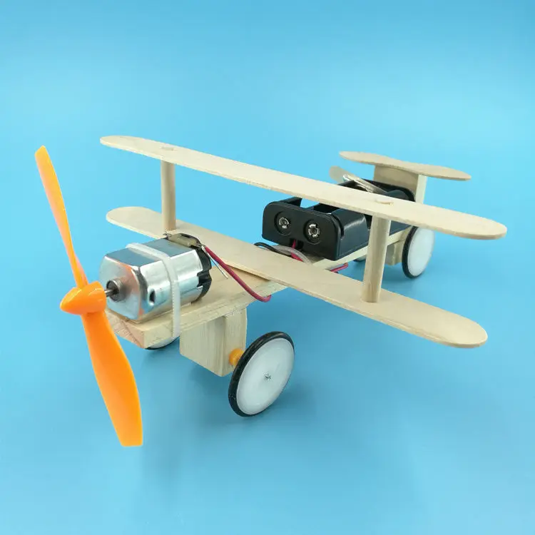 

DIY hand-made electric small airplane experiment invention scientific teaching aid children's educational assembly toys