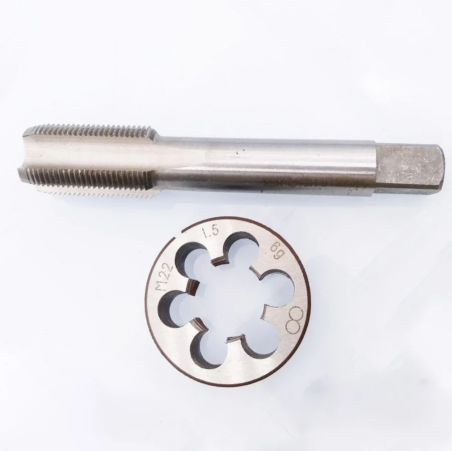 HSS Metric Right Hand Tap And Die Set M22*1.5mm Right-handed Threads Metric Tap Die Drill Bit Machine Compound Tap Metalworking
HSS Metric Right Hand Tap And Die Set M22*1.5mm Right-handed Threads Metric Tap Die Drill Bit Machine Compound Tap Metalworking