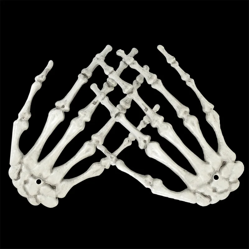 1 Pair Halloween Decoration Skeleton Hands Realistic Life Plastic Fake Human Hand Bone Ghost Haunted House Scary Horror Props 
1 Pair Halloween Decoration Skeleton Hands Realistic Life Plastic Fake Human Hand Bone Ghost Haunted House Scary Horror Props