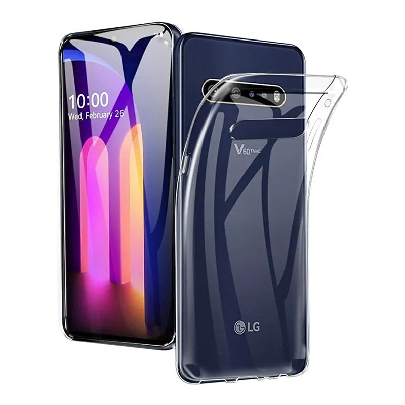 Прозрачный силиконовый Ультратонкий чехол для LG G5 G6 Mini G7 Q6 Q7 Q8 V20 V30 Мягкий