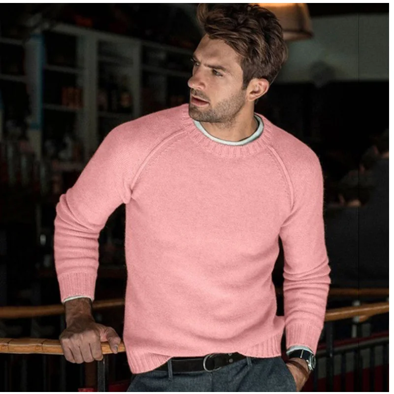 Winter Autumn Men's Sweater Warm Round Neck Soild Color Fashion Kintted Slim Pullovers Long Sleeve Male Casual Top Comfortable
Winter Autumn Men's Sweater Warm Round Neck Soild Color Fashion Kintted Slim Pullovers Long Sleeve Male Casual Top Comfortable