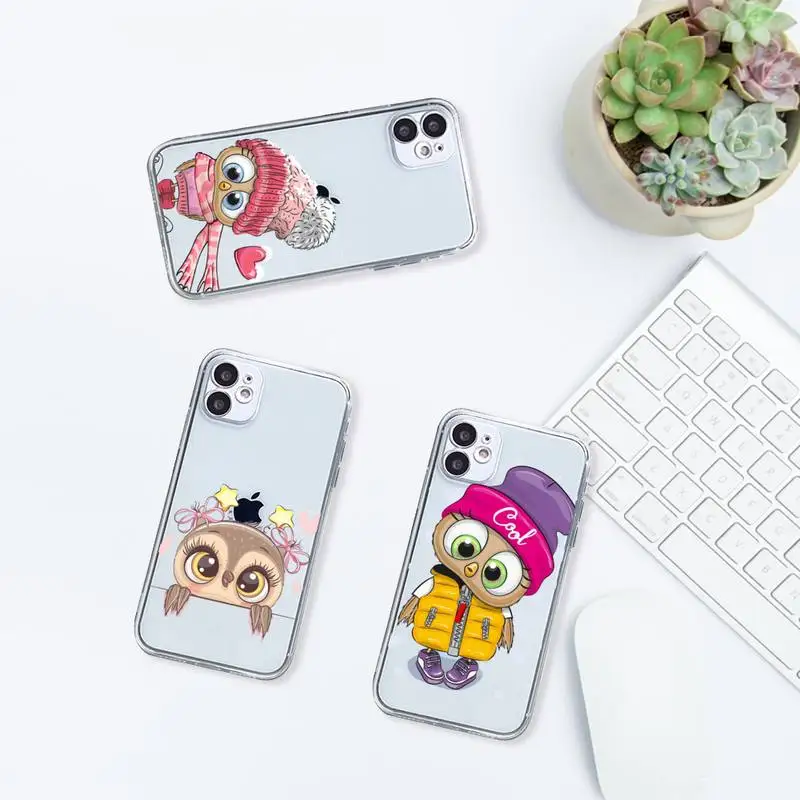 Cute animal Owl Phone Case Transparent soft For iphone 12 11 13 7 8 6 s plus x xs xr pro max mini
Cute animal Owl Phone Case Transparent soft For iphone 12 11 13 7 8 6 s plus x xs xr pro max mini