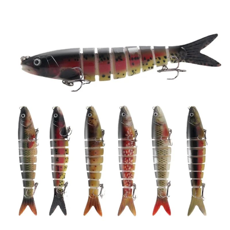 Lure six-color plastic hard bait multi-segment fish 13.5cm19g boxed packaging simulation bait fishing lure set
Lure six-color plastic hard bait multi-segment fish 13.5cm19g boxed packaging simulation bait fishing lure set