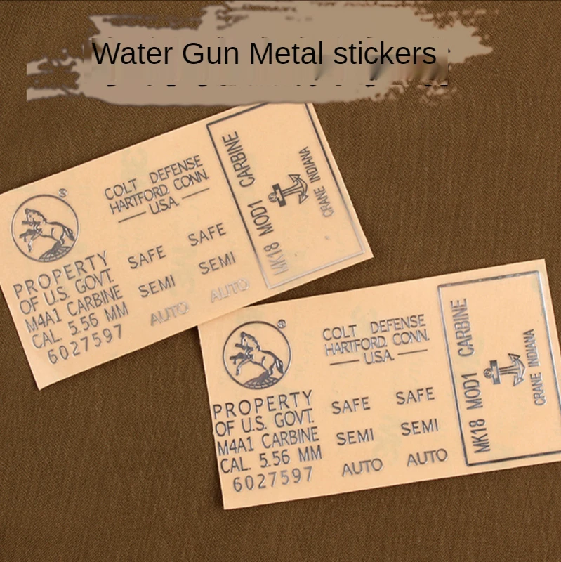 New Hot Metal Stickers For Gel Ball Blaster Cartridge Receiver M4 MK18 With High Qilaity- White
New Hot Metal Stickers For Gel Ball Blaster Cartridge Receiver M4 MK18 With High Qilaity- White