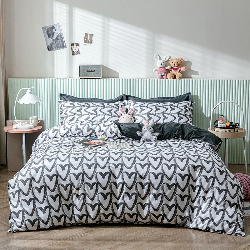 Kawaii Cartoon Dinosaur Print Bedding Set Cute Duvet Cover Bed Sheet and Pillowcase Set for Girl Full King Size Home Bedclothes
Kawaii Cartoon Dinosaur Print Bedding Set Cute Duvet Cover Bed Sheet and Pillowcase Set for Girl Full King Size Home Bedclothes