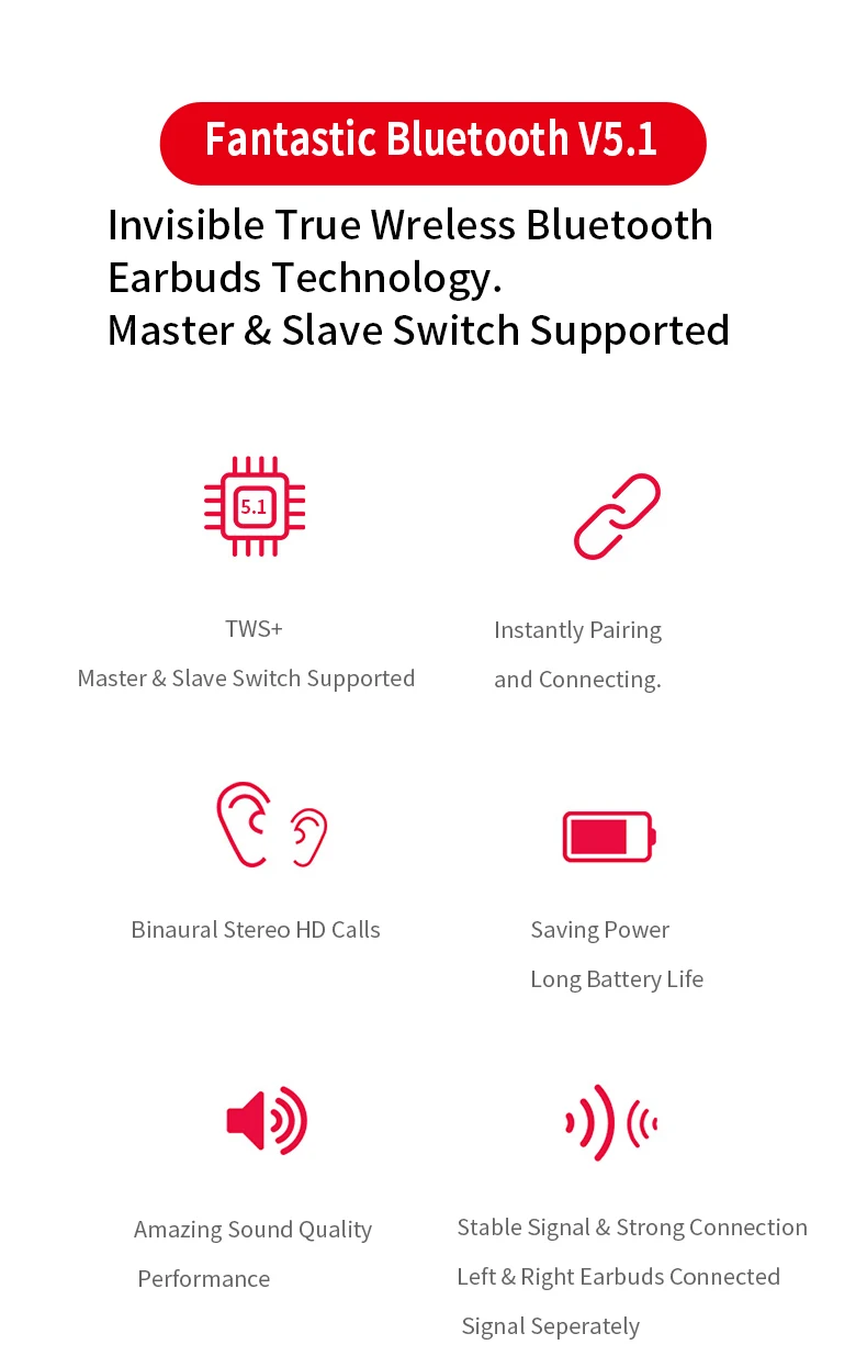 Bluetooth 5.1 Earphones Charging Box Wireless Earbuds 9D Stereo Touch Control Sports Noise Cancelling Earbuds With Microphone
Bluetooth 5.1 Earphones Charging Box Wireless Earbuds 9D Stereo Touch Control Sports Noise Cancelling Earbuds With Microphone