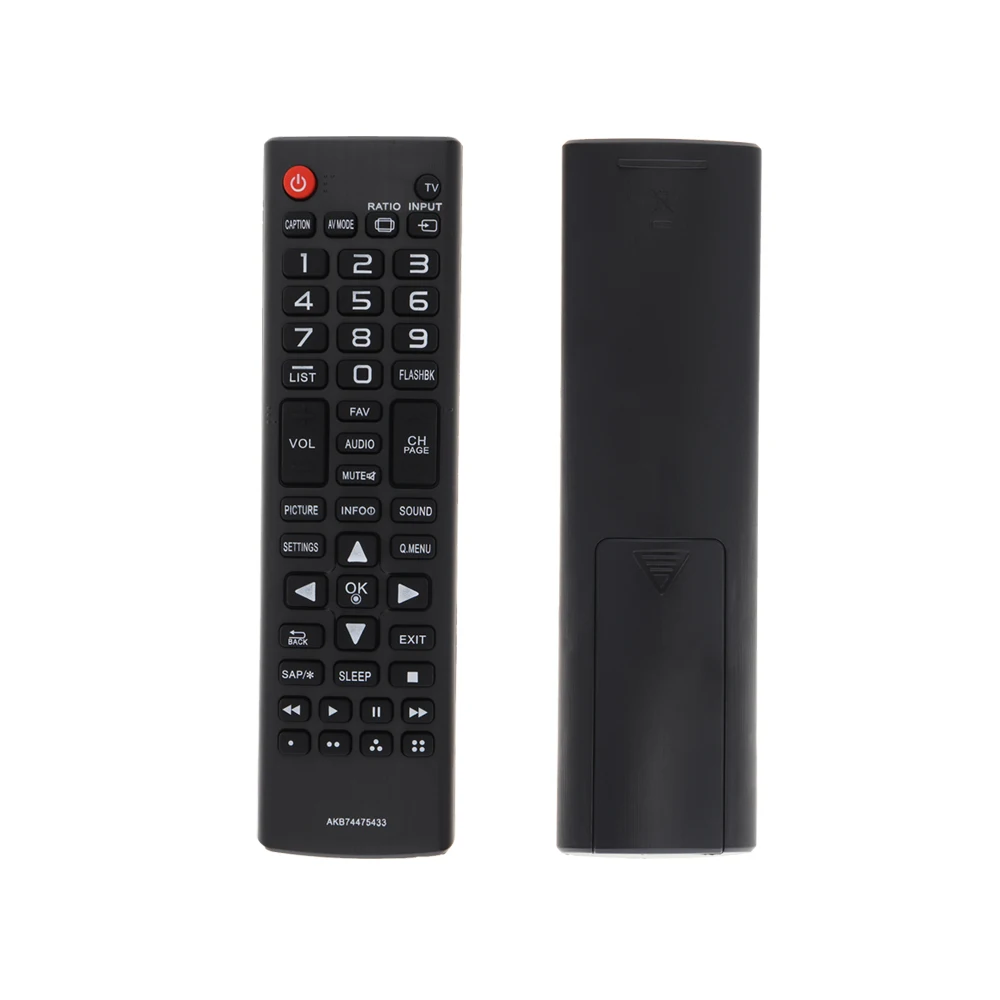 IR 433MHZ AKB74475433 Replacement TV Remote Control Long Remote Control Distance Fit for LG LCD TV 32LF510B/43LF5100/49LF5100
IR 433MHZ AKB74475433 Replacement TV Remote Control Long Remote Control Distance Fit for LG LCD TV 32LF510B/43LF5100/49LF5100