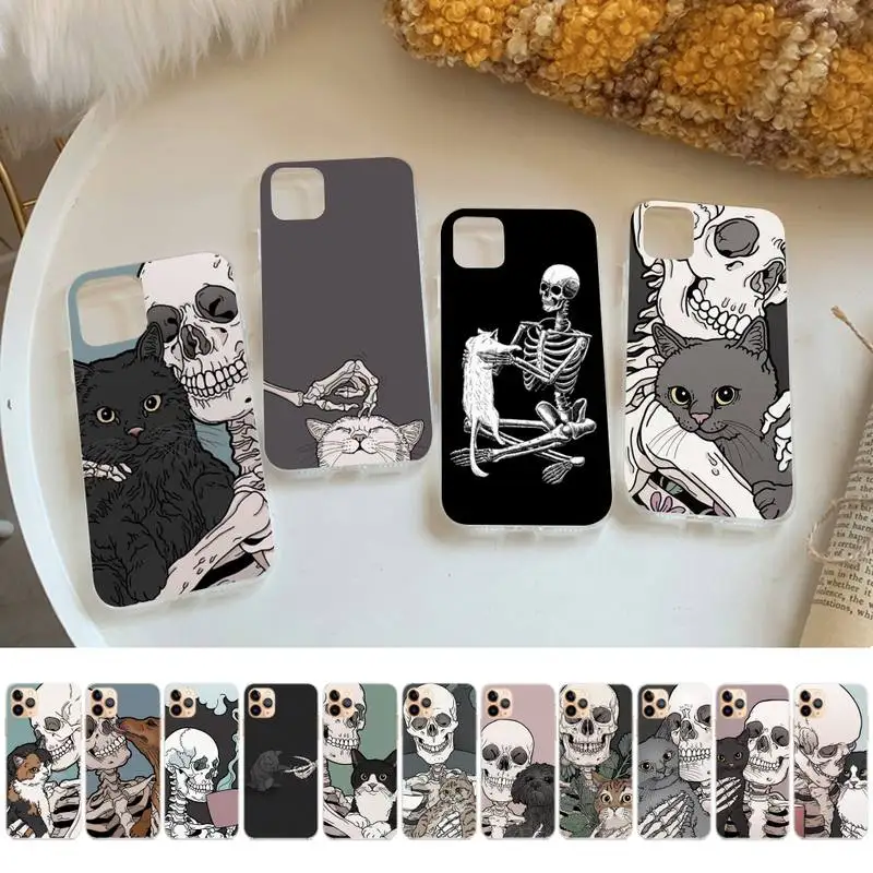Skull Cat Phone Case for iPhone 13 11 12 pro XS MAX 8 7 6 6S Plus X 5S SE 2020 XR case
Skull Cat Phone Case for iPhone 13 11 12 pro XS MAX 8 7 6 6S Plus X 5S SE 2020 XR case
