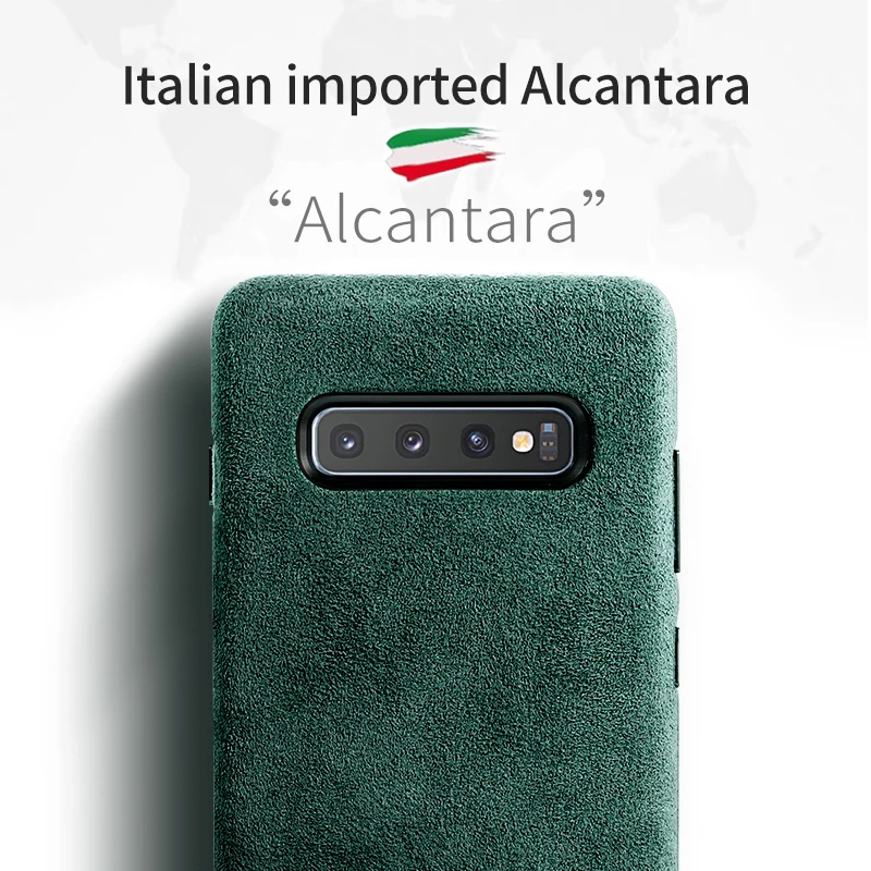 SanCore для SamSung S10/S10 + чехол телефона Алькантара note10 Pro искусственная кожа Полная
