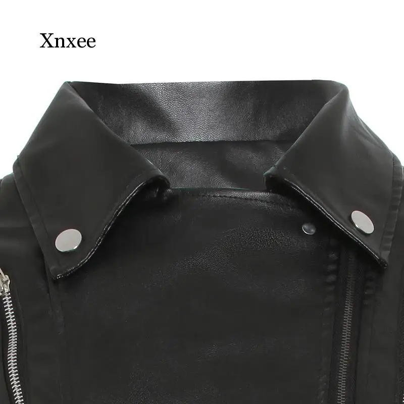 Black Pu Leather Motorcycle Jacket Women Autumn Top Fashion Hot Sale Outerwear Zipper Cool Slim Fitness Female Goth Casual Coat
Black Pu Leather Motorcycle Jacket Women Autumn Top Fashion Hot Sale Outerwear Zipper Cool Slim Fitness Female Goth Casual Coat