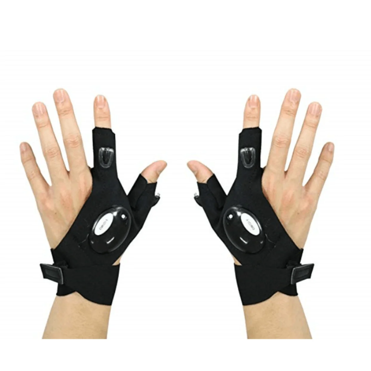 Перчатки без пальцев водонепроницаемые со светодиодной вспышкой 1 пара | Спорт и