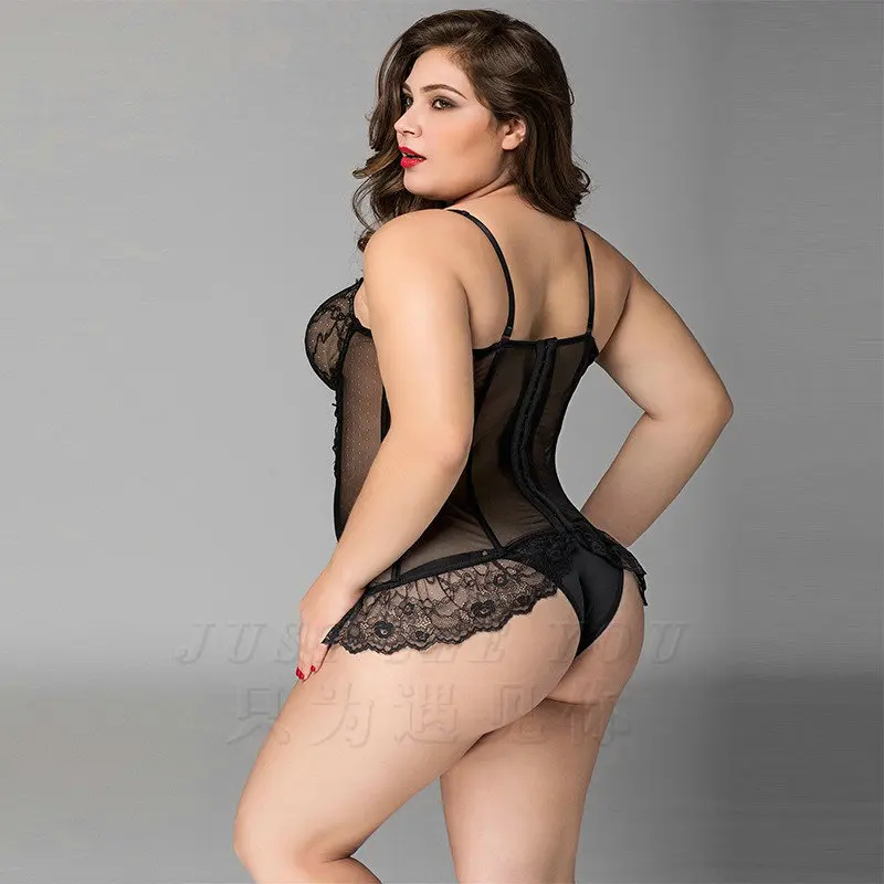 Large Size Woman's Black Sexy See-Thougth Mesh Shapewear Body Suit Erotic Lingerie Sling Printing Pajama Nightwear Jumpsuit
Large Size Woman's Black Sexy See-Thougth Mesh Shapewear Body Suit Erotic Lingerie Sling Printing Pajama Nightwear Jumpsuit