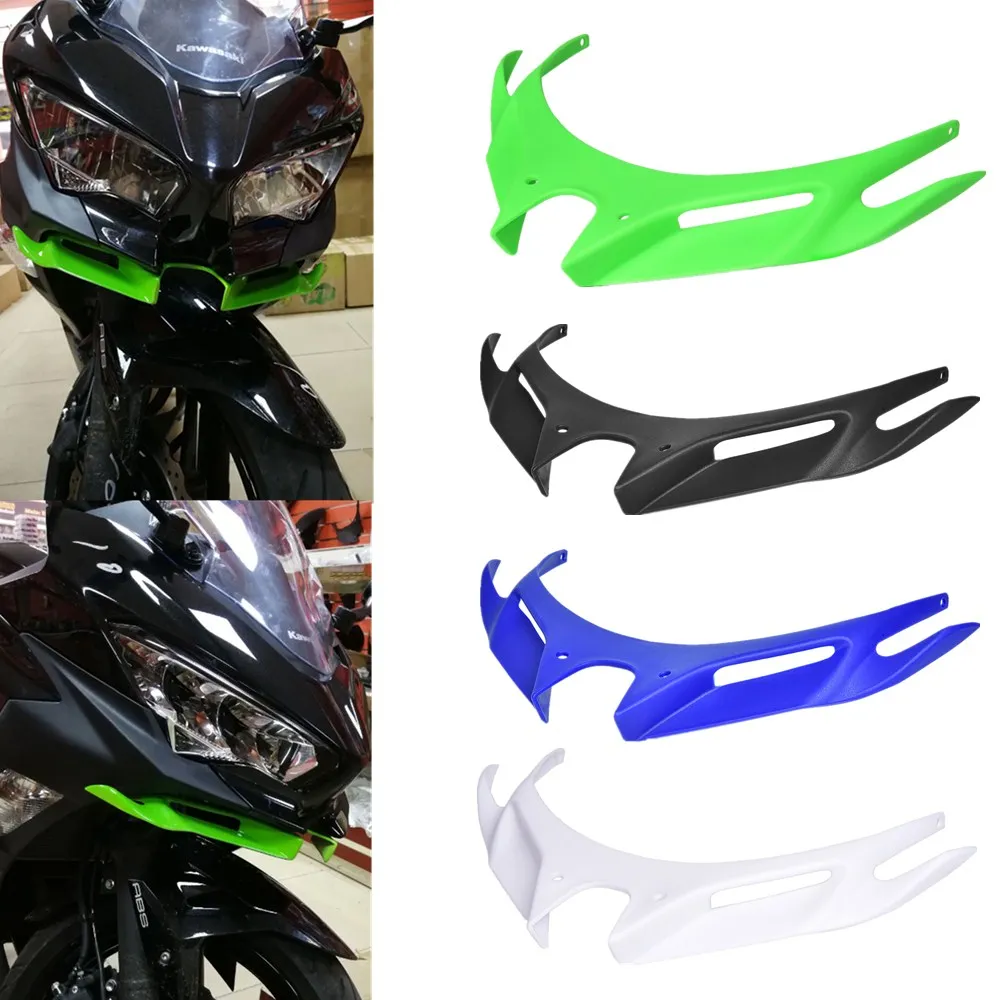 Motorcycle Front Fairing Aerodynamic Winglet ABS Plastic Cover Protection Guard For Kawasaki Ninja 250 Ninja 400 2018 2019 2020
Motorcycle Front Fairing Aerodynamic Winglet ABS Plastic Cover Protection Guard For Kawasaki Ninja 250 Ninja 400 2018 2019 2020