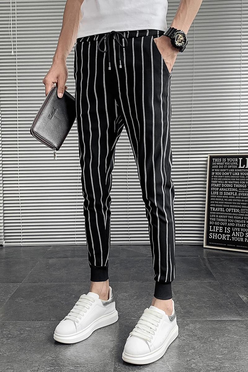 Fashion 2021 Summer Thin Striped Pants Men Brand New Slim Fit Hip Hop Mens Casual Harem Pants Streetwear Joggers Men Trousers 34
Fashion 2021 Summer Thin Striped Pants Men Brand New Slim Fit Hip Hop Mens Casual Harem Pants Streetwear Joggers Men Trousers 34
