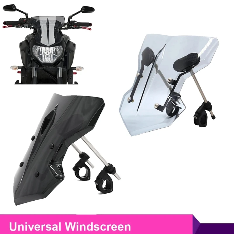 Universal Motorcycle Windscreen Windshield for KAWASAKI Z750 Z900 Z1000 YAMAHA MT09 DUCATI MONSTER Honda CB1000
Universal Motorcycle Windscreen Windshield for KAWASAKI Z750 Z900 Z1000 YAMAHA MT09 DUCATI MONSTER Honda CB1000