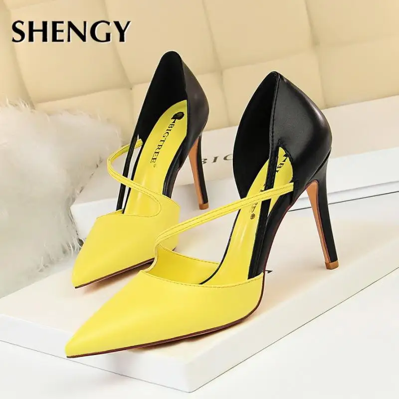 Women Sandals 2021New Office 9Cm Women High Heels Fashion Pumps Pointed Toe Party Autumn Spring Thin Heels Women High Heels
Women Sandals 2021New Office 9Cm Women High Heels Fashion Pumps Pointed Toe Party Autumn Spring Thin Heels Women High Heels