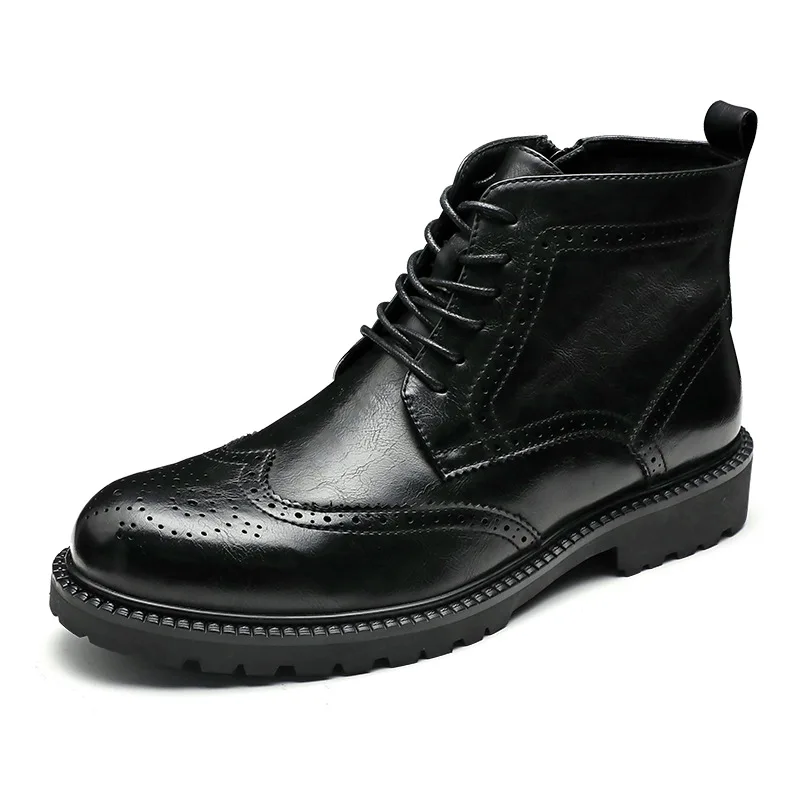 Korean style men casual business wedding formal dress cow leather boots carved brogue shoes ankle boot bullock botas masculinas
Korean style men casual business wedding formal dress cow leather boots carved brogue shoes ankle boot bullock botas masculinas