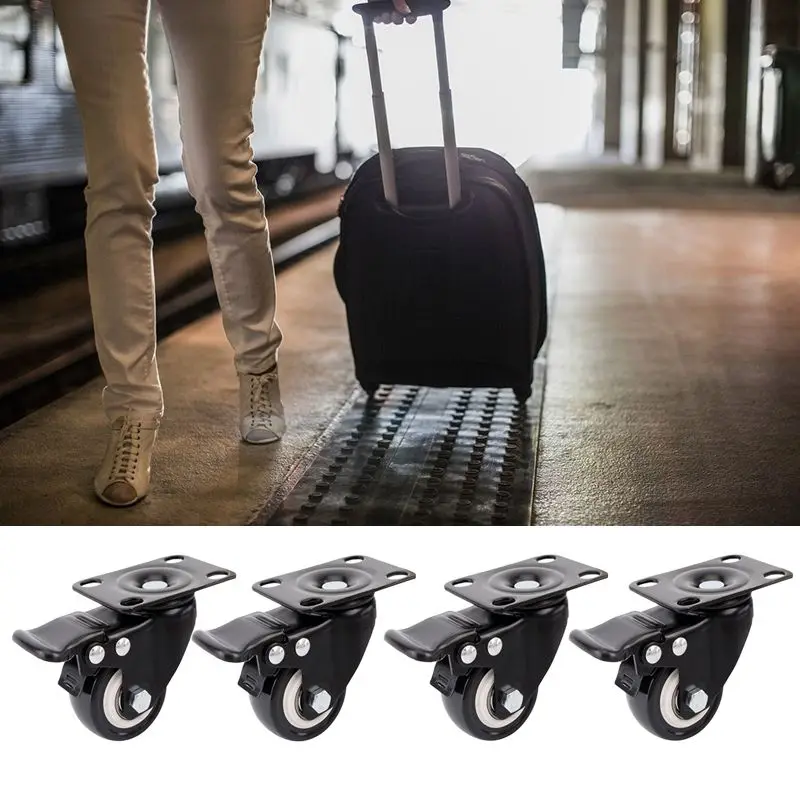 4 Pcs Heavy Duty Flat Bottom Caster Wheels with Brake Swivel Plate No Noise Locking Polyurethane Wheels Home Seats Part
4 Pcs Heavy Duty Flat Bottom Caster Wheels with Brake Swivel Plate No Noise Locking Polyurethane Wheels Home Seats Part