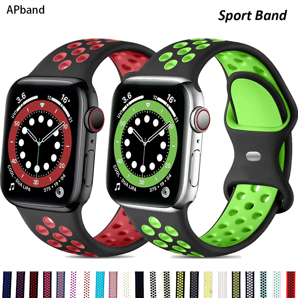 Ремешок силиконовый для Apple Watch band 44 мм 40 мм 38 мм 42 мм 44 мм, мягкий воздухопроницаемый браслет для наручных часов, iWatch 3 4 5 6 se band
Ремешок силиконовый для Apple Watch band 44 мм 40 мм 38 мм 42 мм 44 мм, мягкий воздухопроницаемый браслет для наручных часов, iWatch 3 4 5 6 se band