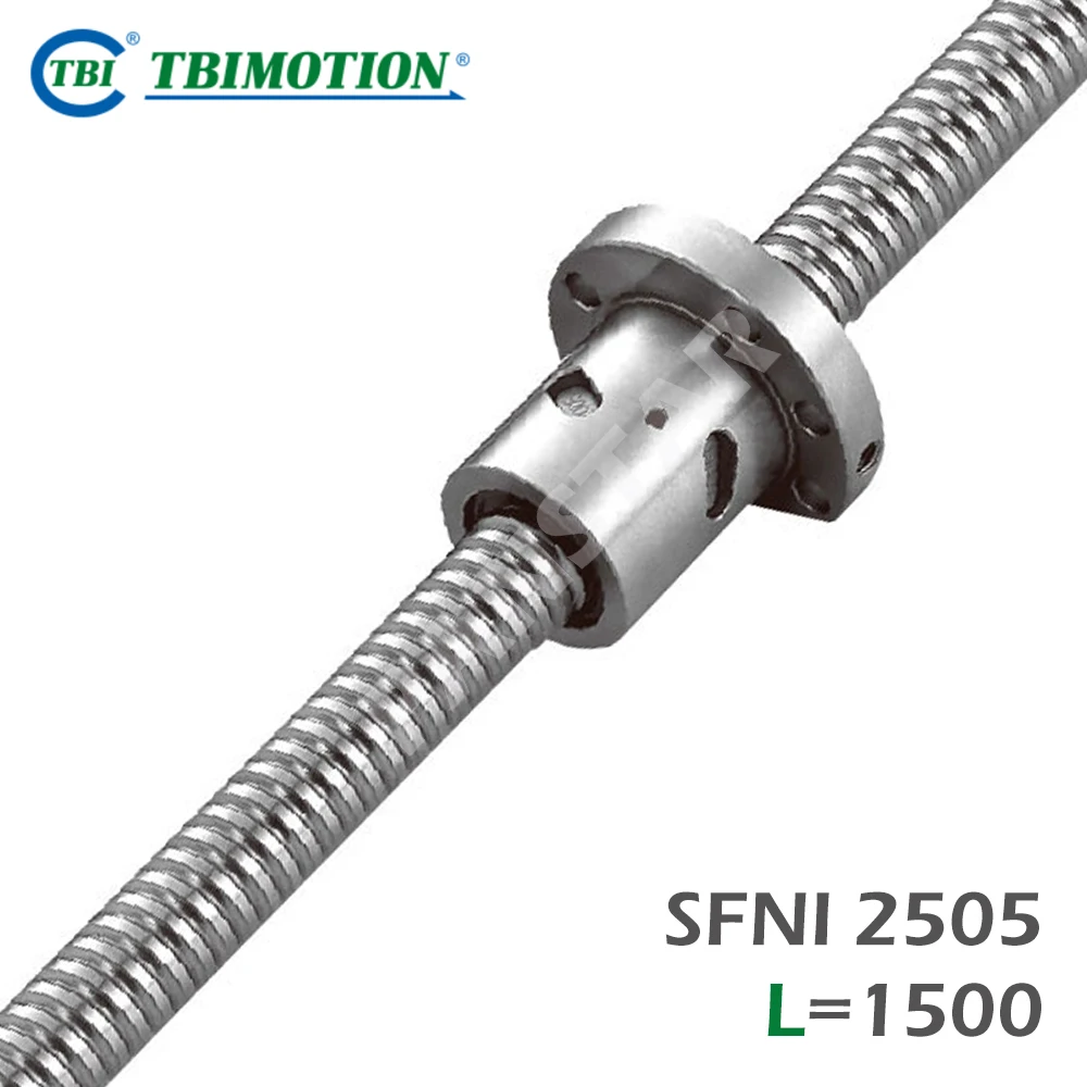 TBI Motion SFNI2505 C7 Ball Screw Ball Nut 1500mm High Precision C7 Flange CNC Parts Accessories Professional End Machining R25
TBI Motion SFNI2505 C7 Ball Screw Ball Nut 1500mm High Precision C7 Flange CNC Parts Accessories Professional End Machining R25
