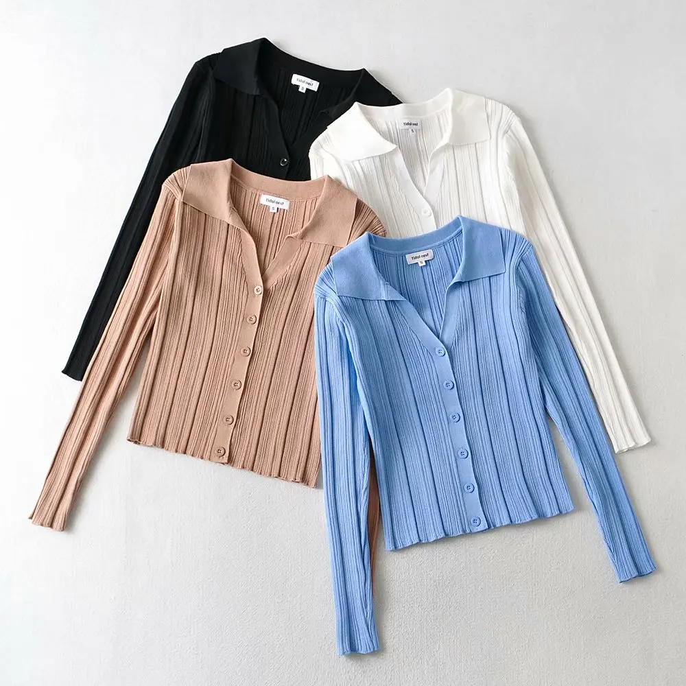 Knit vintage sweaters for women fashion long sleeve crop top Fall cropped cardigan button up korean cute sweater black white
Knit vintage sweaters for women fashion long sleeve crop top Fall cropped cardigan button up korean cute sweater black white