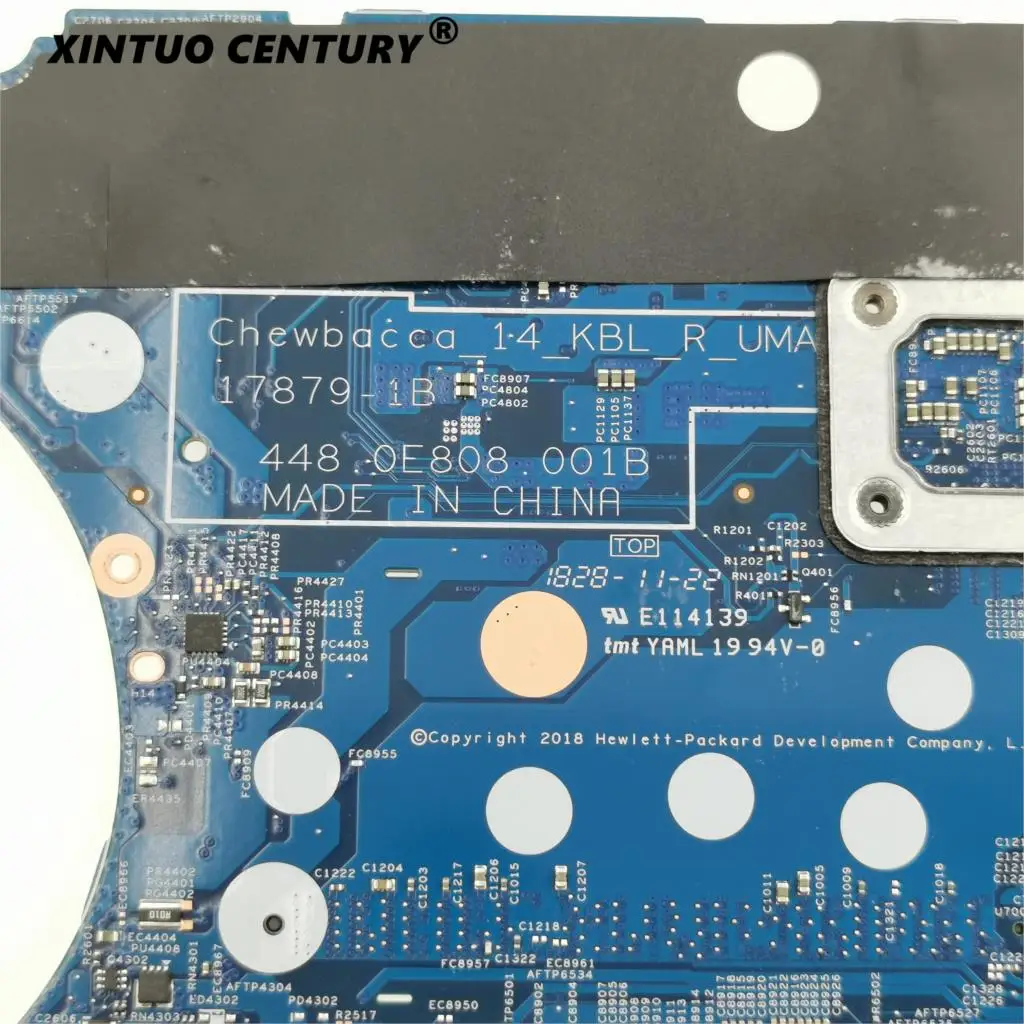 For HP PAVILION X360 14-CD 14M-CD Laptop Motherboard SR3W0 i3-8130u With L18175-601 448.0E808.001B DDR4 MB 100% Tested
For HP PAVILION X360 14-CD 14M-CD Laptop Motherboard SR3W0 i3-8130u With L18175-601 448.0E808.001B DDR4 MB 100% Tested