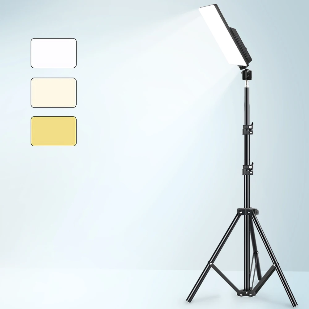 LED Video Light Bi-Color Dimmable Photographic Studio Light Lamp Panel Colors Lighting For Camera DV Camcorder Photography Kit
LED Video Light Bi-Color Dimmable Photographic Studio Light Lamp Panel Colors Lighting For Camera DV Camcorder Photography Kit