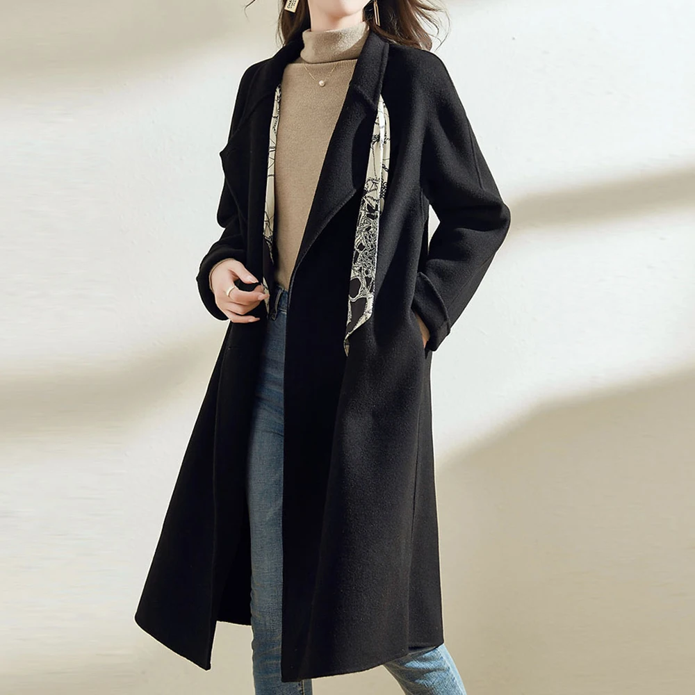 2021 Fashion Women Cashmere Overcoat Long Sleeve Solid Casual Ol Commuter Cardigan Lapel Warming Autumn Winter Coat For Women
2021 Fashion Women Cashmere Overcoat Long Sleeve Solid Casual Ol Commuter Cardigan Lapel Warming Autumn Winter Coat For Women