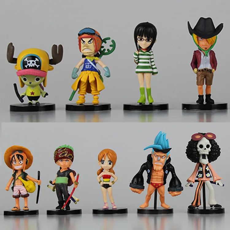 9 шт./компл. аниме экшн-фигурка, ONE PIECE Luffy Chopper Law Zoro Nami Robin Brook Q Ver, фигурка из ПВХ, модель, детская коллекционная игрушка, подарок
9 шт./компл. аниме экшн-фигурка, ONE PIECE Luffy Chopper Law Zoro Nami Robin Brook Q Ver, фигурка из ПВХ, модель, детская коллекционная игрушка, подарок