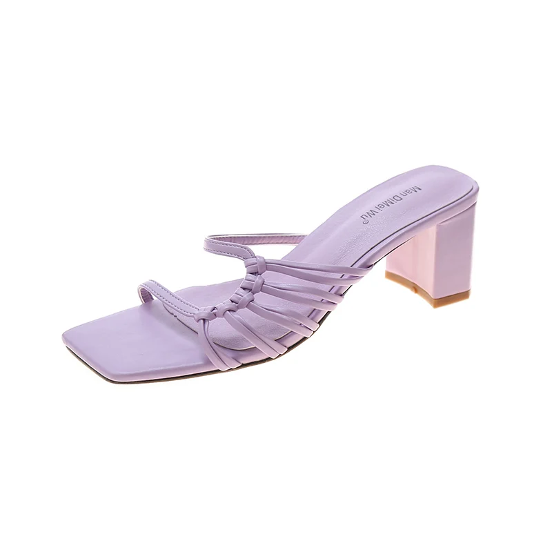 Simple and comfortable soft PU leather ladies fashion square heel high heel ladies slippers open toe all over shoes sandals
Simple and comfortable soft PU leather ladies fashion square heel high heel ladies slippers open toe all over shoes sandals
