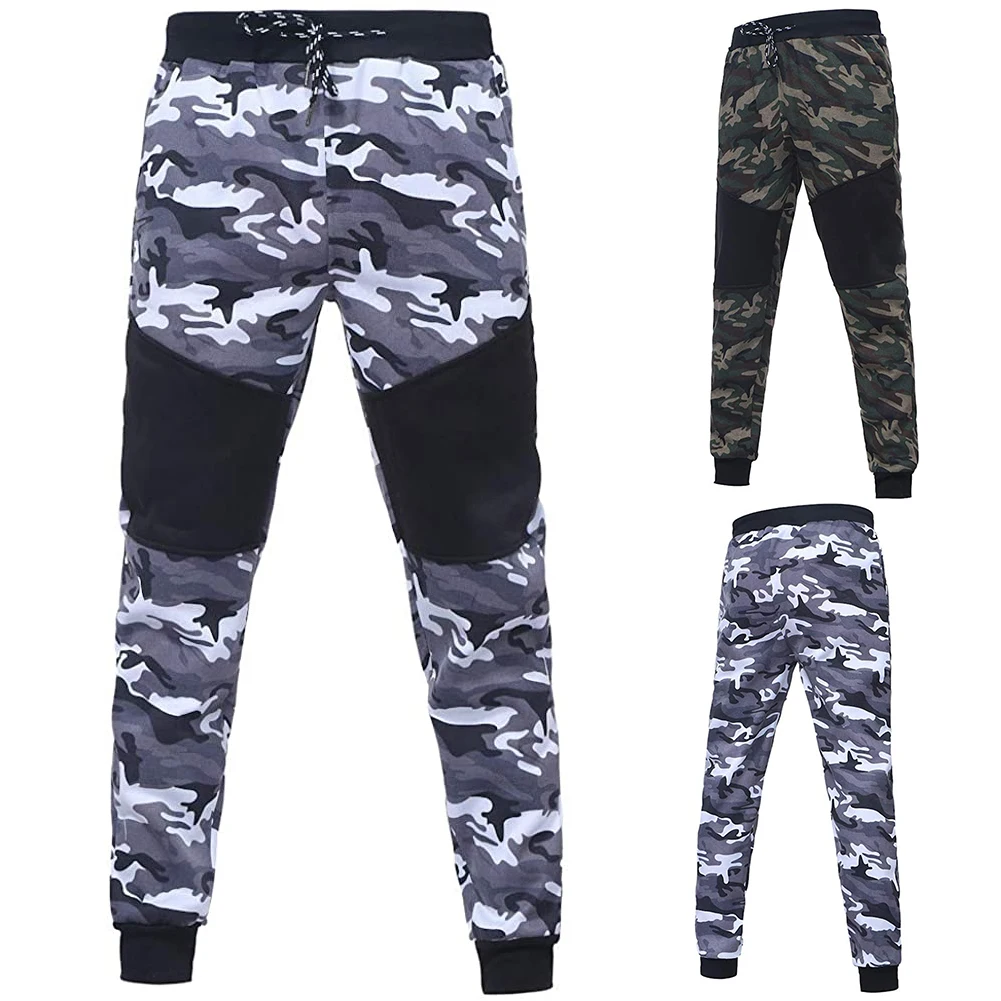 2021 Mens Outdoor Pants Camouflage Splicing Elastic Waist Drawstring Trousers Training Sweatpant with Pockets Camo Hunting Pants
2021 Mens Outdoor Pants Camouflage Splicing Elastic Waist Drawstring Trousers Training Sweatpant with Pockets Camo Hunting Pants
